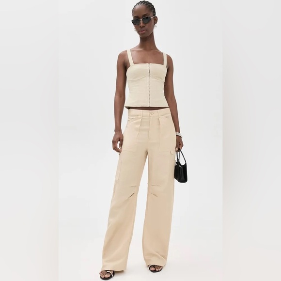 Lioness Pants - Lioness Beige Wide Leg Pants